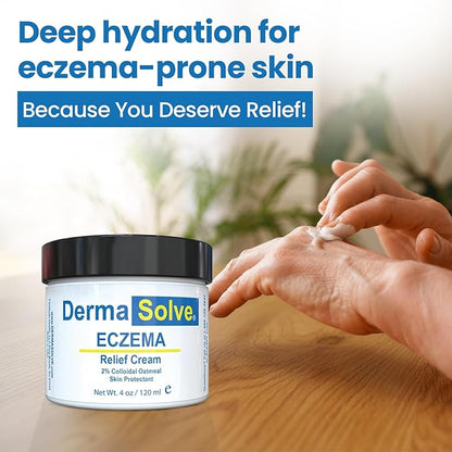 Dermasolve Full Body Eczema Relief Lotion Cream - Flare Control Therapy Balm That Protects, Moisturizes, and Repairs Skin Kids, Babies & Adults - Steroid Free (4 Fl Oz, 1)