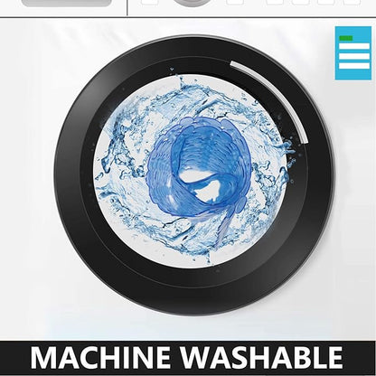 WELTRXE Non Slip Bathtub Mat, 35 x 16 Inches Bathroom Pebbles Shower Mat with Suction Cups, Drain Holes, Suction Bath Mats for Tub Machine Washable - Clear Blue
