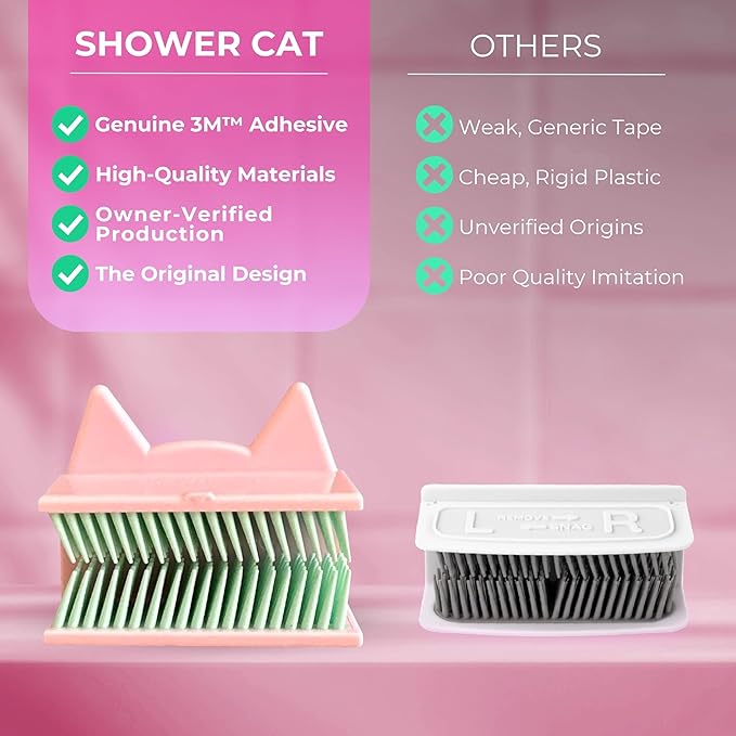 Hair Catcher Shower Wall, Hair Trap - Hair Collector for Shower, Silicone Hair Catchers for Shower, Drain Protector and Bathtub (Pink)