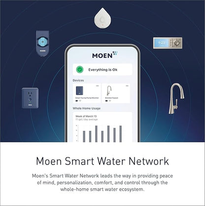 Moen Terra Beige Smart Shower 2-Outlet Digital Water System Controller for Thermostatic Shower Valve, TS3302TB