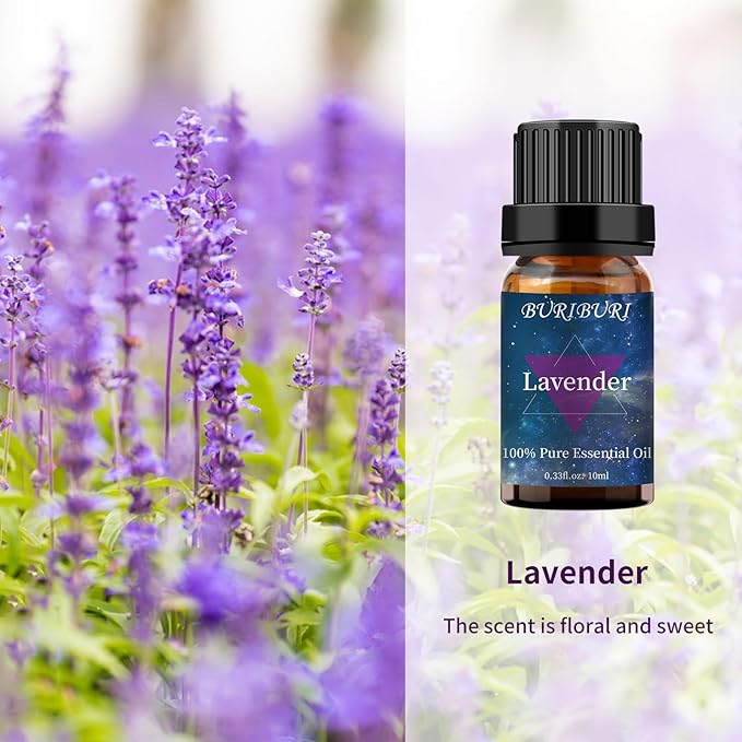 Lavender Oil and Jasmine Essential Oil, 100% Pure, Undiluted, Natural, Organic Aromatherapy Essential Oils Gift Set, 10MLx2