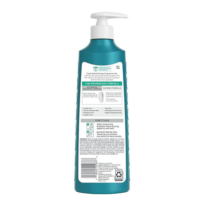 Curel Fragrance Free Itch Defense In Shower Lotion for Sensitive and Dry Skin, Hydra Therapy Body Lotion with Vitamin E, Fast-Absorbing Ceramide Moisturizer, Repairs Moisture Barrier, Body Care, 12 Oz
