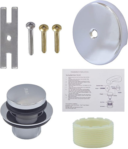 Tip-Toe Bath Drain Trim Kit (Chrome)