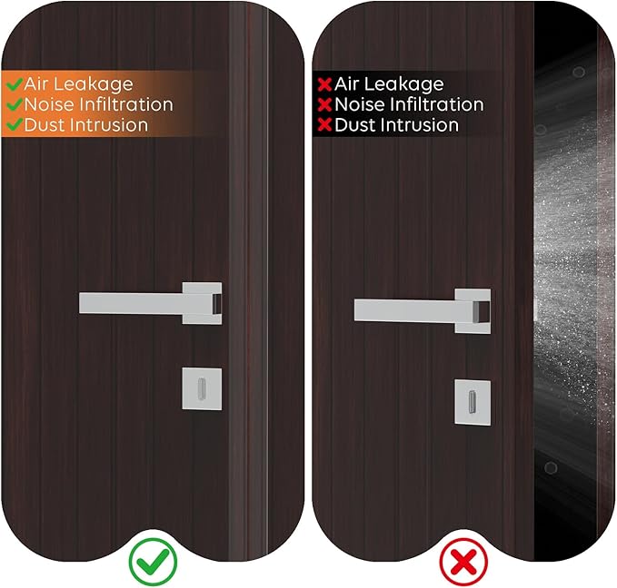 T-Shaped Silicone Door Weather Stripping for Side, 1.97 in x 20 Ft Door Draft Stopper Shower Seal Strip for Door Frame & Windows and Shower Sweep Gaps(Clear)