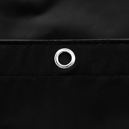 Barossa Design Clawfoot Tub Shower Curtain with 12 Magnets - 36 Metal Hooks Included, 180" W x 70" H Wrap Around, Waterproof PEVA Shower Liner for Bathroom, PVC Free, Metal Grommets - Black, 180x70