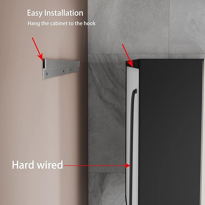 LED Medicine Cabinet Mirror, 60”W x 36”H Bathroom Medicine Cabinets with Defogger, Dimmer, Outlets & USB, Wall Mounted