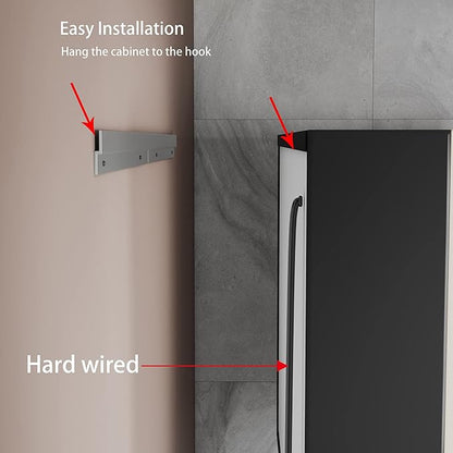 LED Medicine Cabinet Mirror, 60”W x 36”H Bathroom Medicine Cabinets with Defogger, Dimmer, Outlets & USB, Wall Mounted