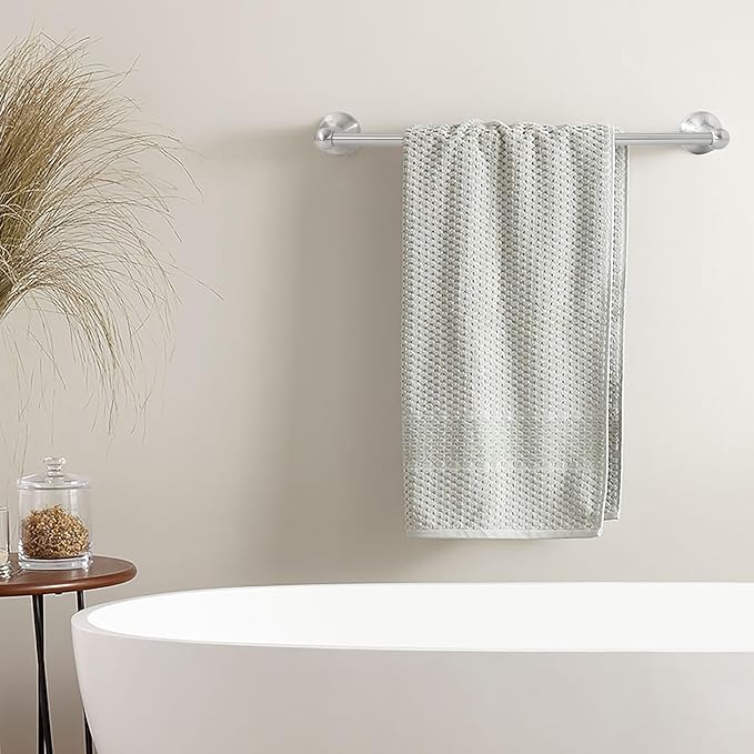 Brushed Nickel 5 Piece Bathroom Hardware Set Towel Rack Set Adjustable Expandable Bathroom Accessory kit Towel Bar for Bath Wall Mounted