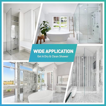 Shower Door Bottom Seal,2 PCS 5/16" X 36" Shower Sweep for 5/16 Inch Glass,Frameless Glass Seal Strip to Seal 11mm Gap,Stop Shower Leaks and Create a Water Barrier