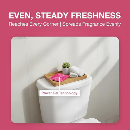 Godrej Aer Power Pocket Bathroom Fragrance - Fresh Blossom, 10g (Pack of 6)