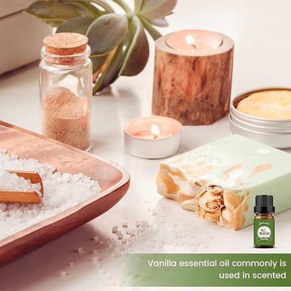 yethious 2 Pack Vanilla Essential Oil for Skin, Diffuser Organic 100% Pure Vanilla Aromatherapy Oil Vanilla Fragance Oil