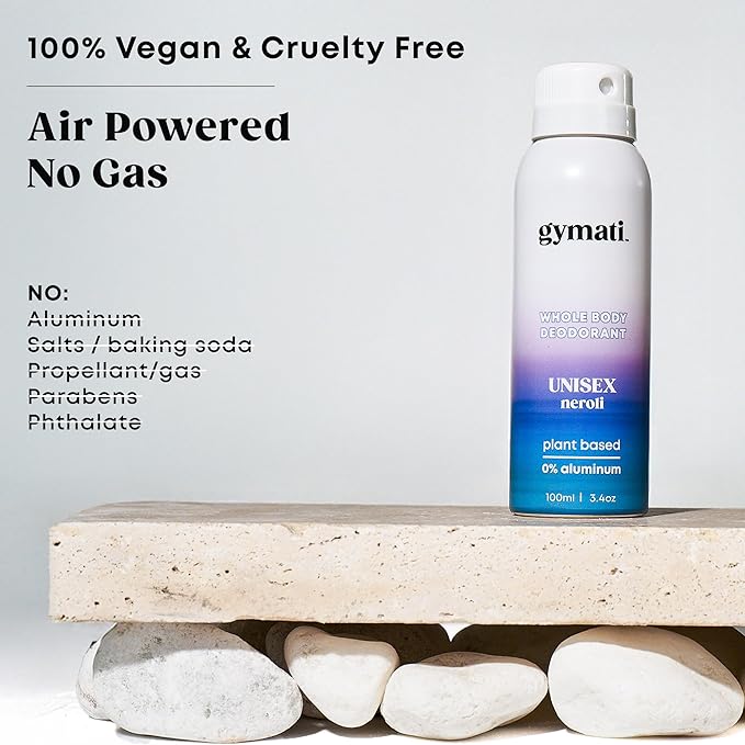Gymati Fitness Body Deodorant Spray Aluminum Free For Men & Women