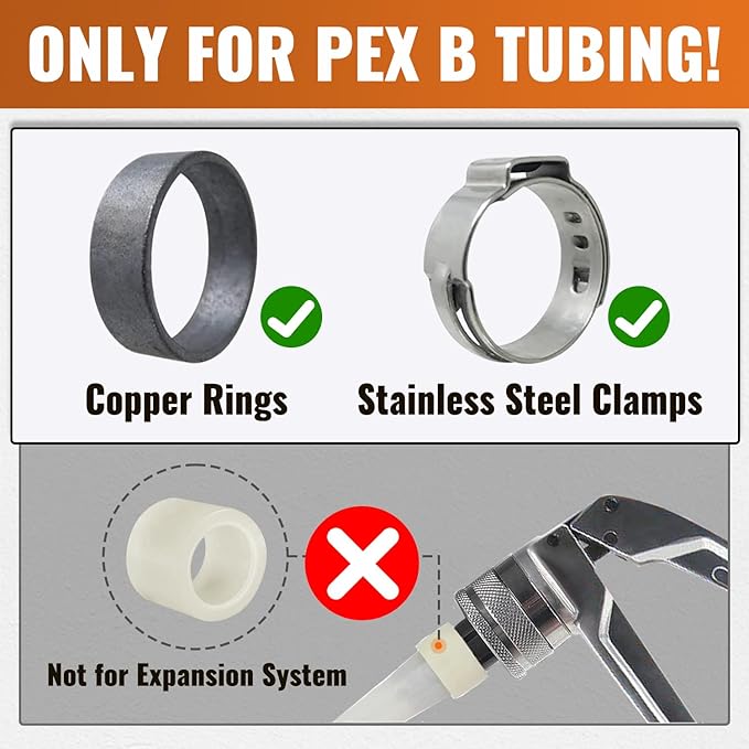 SUNGATOR 4-Pack Pex Drop Ear Elbow 1/2", No Lead Brass Fittings, UPC Certified, ASTM F1807