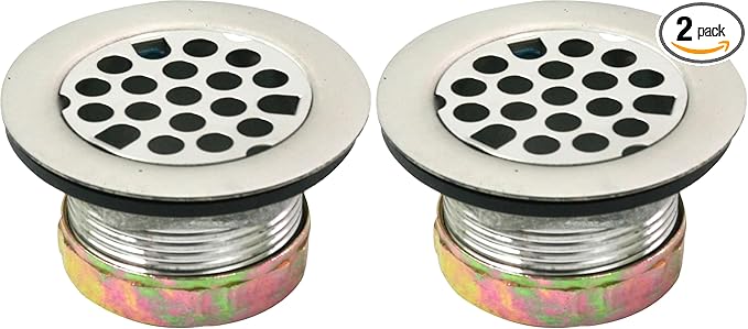 Everflow Stainless Steel Duplex Sink Strainer (Pack of 2)
