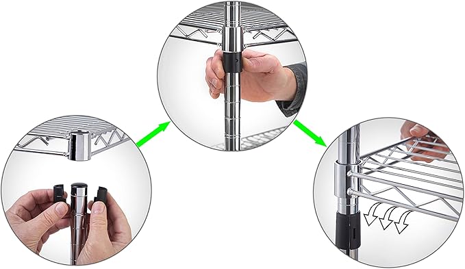 21" Deep x 54" Wide x 86" Height Wire Shelving Kit | 10-Tier | NSF Commercial Storage Rack Unit