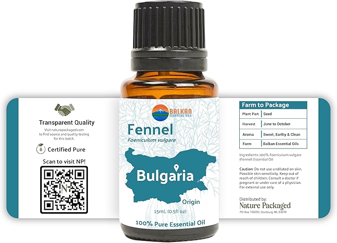 Fennel Essential Oil (Sweet Fennel) - Direct from Balkan Essential Oils - Pure Aromatherapy Diffuser Oils | 100% Pure Therapeutic Grade Natural Aceite de Hinojo - 22lbs
