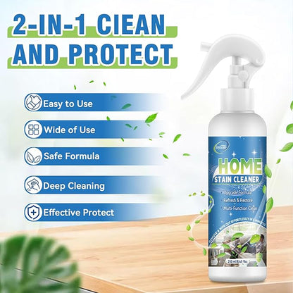 Wall Cleaner Spray, Household Mold Stain Cleaning Spray Deep Clean, All-Purpose Cleaner Spray for Tiles, Walls, Ceiling, Deck, Wood, Brick, Showers, Kitchen, Sink, Grout, Washing Machine Gasket