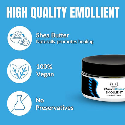 HawkGrips 8oz Massage Emollient, Unscented, Emollient for IASTM and Massage, Soft Tissue Mobilization & Lubrication for Massage Therapy, Shea Butter, Oil Based, Vegan, Cream Alternative, Pack of 5