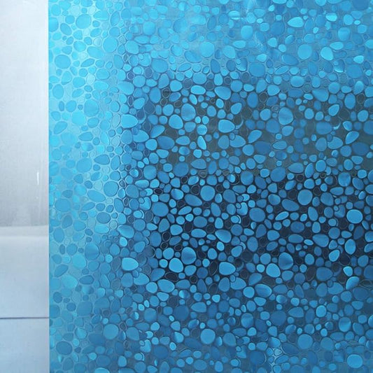 Bostofy Waterproof Shower Curtain Liner 8G EVA Thick Shower Curtain with Heavy Duty 3 Bottom Magnets, Shower Liner for Shower Stall, Bathtubs, 3D Pebble Pattern, 72 x 72,12 Hooks