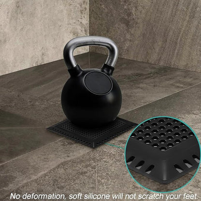 Shower Drain Hair Catcher/Drain Strainer/Shower Drain Cover for Bathroom Floor Drain, Stainless Steel and Silicone (Patented Product)