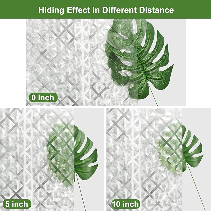 UFRIDAY Clear Shower Curtain Liner 70 x 72 inches, Plastic Waterproof Shower Liner Transparent 3D Water Cube Bath Curtain See Through Shower Curtains Liner Clear with 3 Strong Magnets