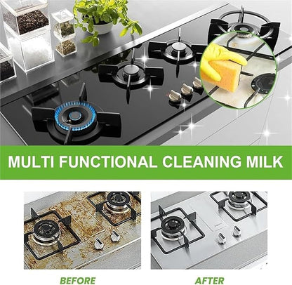 10.6 oz Cleaning Milk House Cleaner,2026 New Multifunctional Concentrated Cleansing Lotion,Powerful Effective Cleaner to Heavy Oil Stains,MultiFunctional Cleaning Milk for Household Kitchen (300ML)