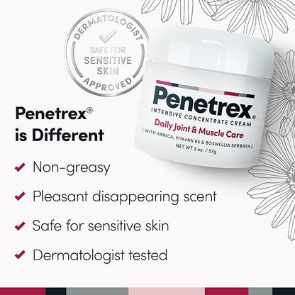 Penetrex Joint & Muscle Therapy Duo - Soothing Relief for Back, Neck, Hands, Feet & Nerves - Rub with Arnica, Vitamin B6 MSM & Boswellia - 2oz, 4oz