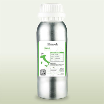Lime Essential Oil - Direct from Citrusmade in Sicily- Pure Essential Oils for Diffusers and Aromatherapy in The Mediterranean - 100% Pure Therapeutic Grade (2LBS)