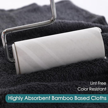 Face Towels 6 Pack, 13x13 inch Extra Large Grey Wash Cloths on Sensitive Skin, Super Soft and Gentle Bath Washcloths for Face and Body, Easy to Rinse Fast Dry Makeup Remover Eraser Face Cloths