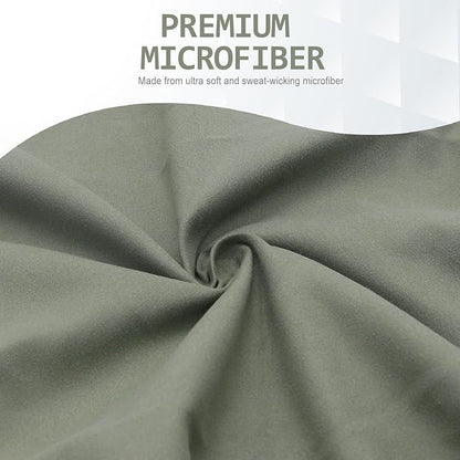Eunzel Quick Dry Camping Towel, Microfiber Travel Towel Super Absorbent Fast Drying Towel for Camping, Beach, Gym, Backpacking, Yoga & Swimming(30" x 60", Army Green)