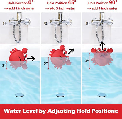Koluti Silicone Bathtub Overflow Drain Cover, Bath Drain Stopper with 8 Suction Cups, Fun Grab Tub Spa Accessories Gift Bathroom Essentials, Red