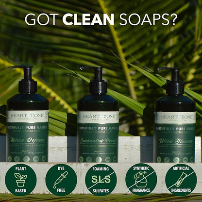 Liquid Castile Soap | Organic Olive and Coconut Oils | Non Drying Formula For All Skin Types | Naturally Fragranced Essential Oils (Silver Fir Needle)