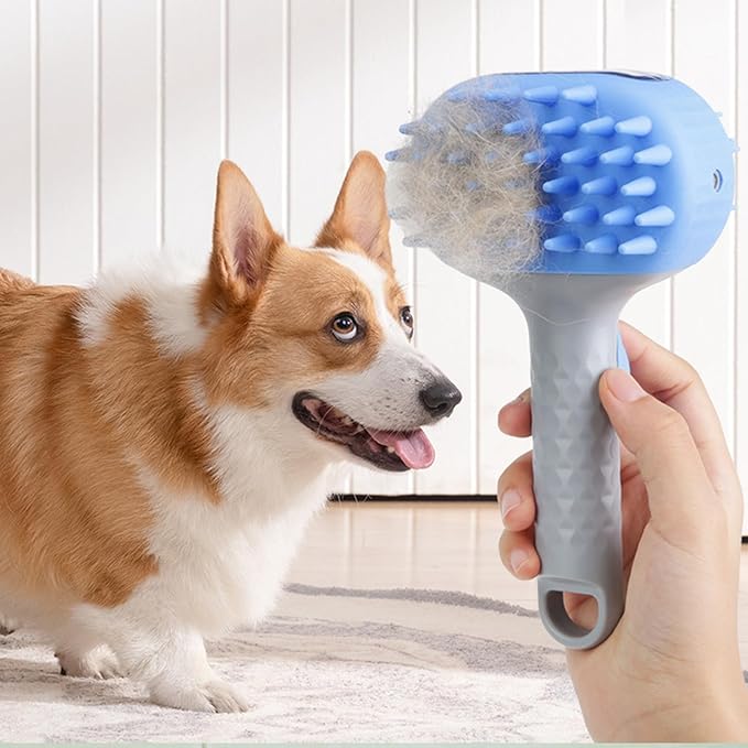 Multiple Dog Brushes, Dog Wash Brushes, Pet Grooming Brush Baths Massage Comb Depth Cleansing Silicones Bristles Nonslip Grip For Various Size Waterproofed Pet Grooming Tool