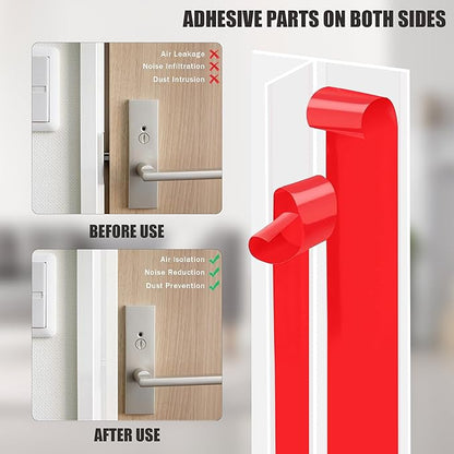 20Ft T-Shaped Door Draft Stopper, Silicone Weather Stripping Seal Tape for Doors and Windows - White, 2" Wide (50mm)