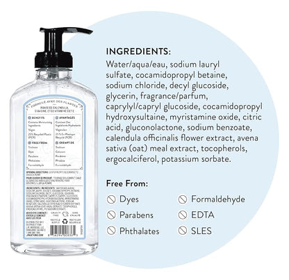J.R. Watkins Gel Hand Soap, Scented Liquid Hand Wash for Bathroom or Kitchen, USA Made and Cruelty Free, 11 fl oz, Ocean Breeze, 3 Pack