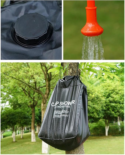 Solar Shower 40L, Portable Cam Shower with vable Hose, Thickened Solar Heating for oor Hiking Beach Swimming T, Includes Rope and Hose
