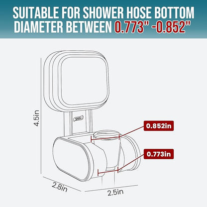 TAILI Suction Cup Shower Head Holder Handheld Showerhead Bracket Adjustable Shower Holder, Removable Handheld Showerhead & Wall Mounted Suction Bracket