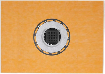 Square Shower Drain, 4-Inch Matte Black Kit with Bonding Flange, Removable Stainless Steel Grate & Hair Strainer, Fits 2" & 3" Pipes for Tiled Floors