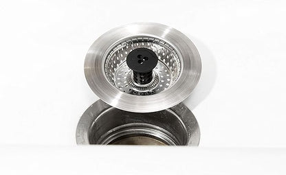 SinkShroom Revolutionary Clog-Free Sink Strainer Basket with Stopper, Stainless Steel