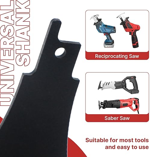 4inch (100mm) HCS reciprocating Saw Blade Saber Shovel Length Cleaning Tool for Removing Tile Grout Glue Gaps, etc.…