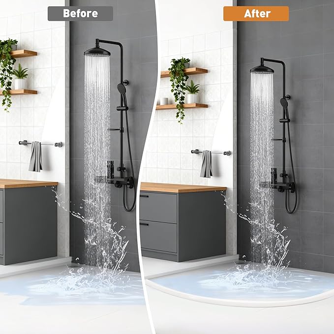 72inch Shower Threshold Water Dam White Self-Adhesive Water Barrier Collapsible Shower Guard Waterproof Flexible Silicone Bathroom Seal Strip for Bathtub,Tile, Floor, Wheelchair Access