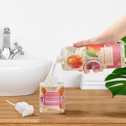 ROMIIE ZOI Foaming Hand Soap Refill, Pink Grapefruit, Gentle & Moisturizing Formula, 1 L/ 33.8 FL OZ