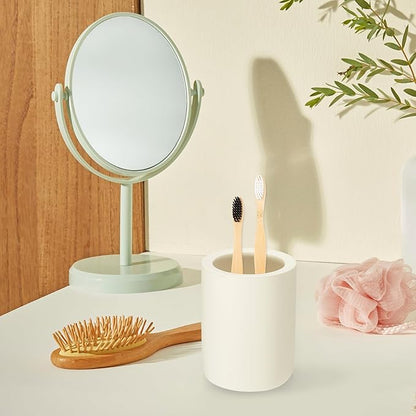 Toothbrush Holder, Diatomite Bathroom Organizer, Toothbrush & Toothpaste Holder Cup, Vanity Storage Solution for Bathrooms, Beige, 1Pc