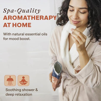 Shower Steamers Aromatherapy - USA Made with Orange & Fir Essential Oil, Boo Basket Stuffer, Fall Relaxation Gifts for Women & Men, Self Care Spa Day Essentials, Large Shower Tablets