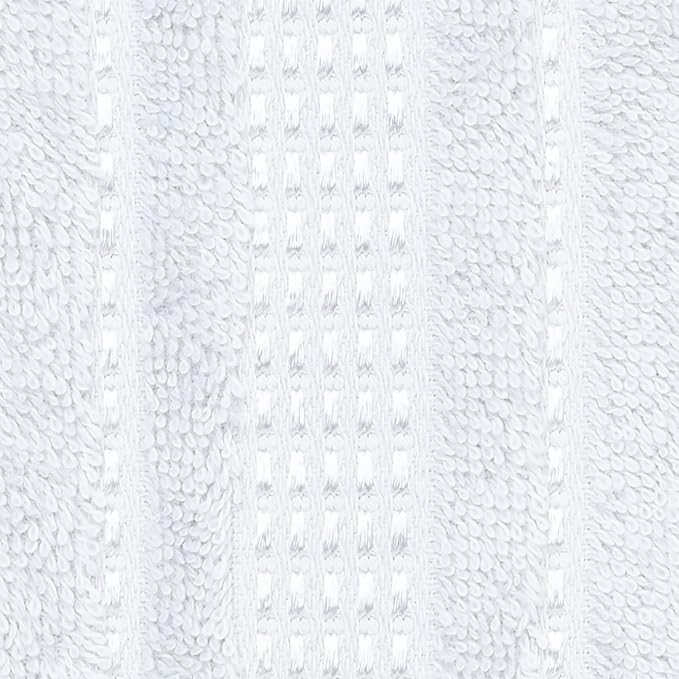 Melissa Linen, 2 Piece Hand Towel Set, 100% Turkish Cotton Face Hand Towels for Bathroom, 20 in x 35 in, Absorbent, Quick Dry, Durable and Soft, Spa and Hotel Quality, Bright White