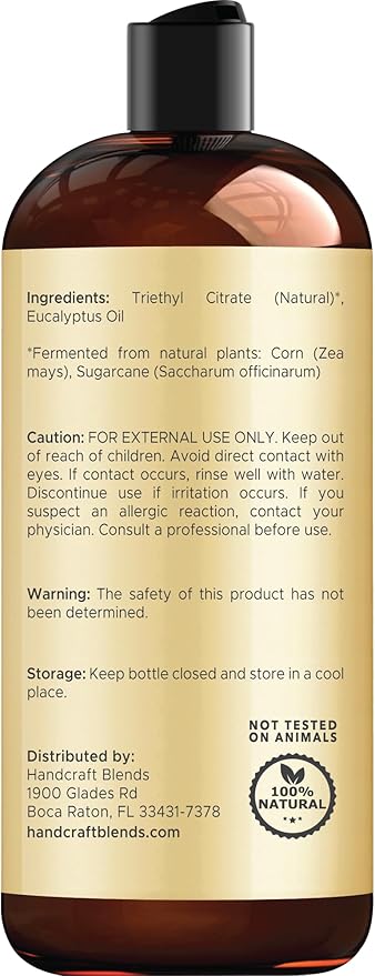 Handcraft Blends Eucalyptus Essential Oil - Huge 16 Fl Oz - for Candle Making, Soap Making, Diffusers, and Aromatherapy