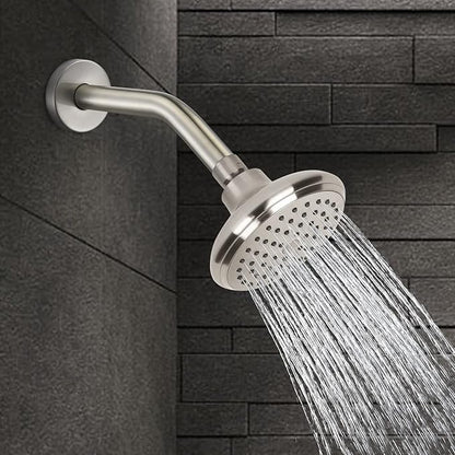 123815BN Replacement For Moen 8 Inches Anti-leakage Ceiling Wall Mounted Bend Accessories-Basic Shower Arm and Flanged,Made of Solid Brass,Brushed Nickel