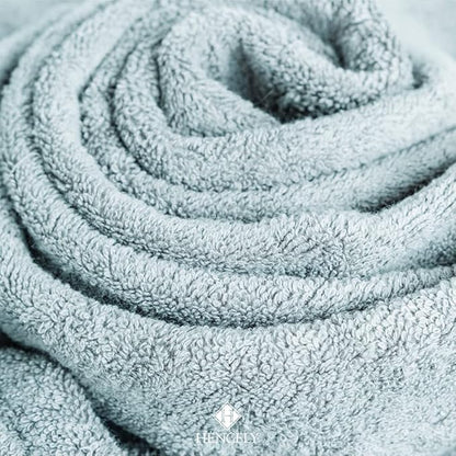 Hencely Luxury Hand Towel - Set of 2 (16x28 Inches) - Soft Turkish Cotton, Absorbent, Quick-Drying Face, Body, Kitchen, and Bathroom Towel (Hand Towels 2 Pack, Water Green)
