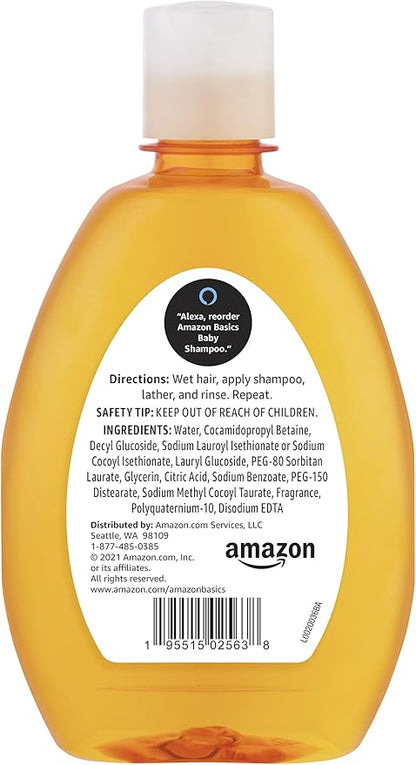 Amazon Basics Tear-Free Baby Shampoo, 13.6 Fluid Ounce, 4-Pack (Previously Solimo)