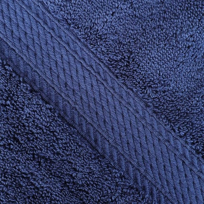Superior Egyptian Cotton Pile 3 Piece Towel Set, Includes 1 Bath, 1 Hand, 1 Face Towel/Washcloth, Ultra Soft Luxury Towels, Thick Plush Essentials, Guest Bath, Spa, Hotel Bathroom, Navy Blue